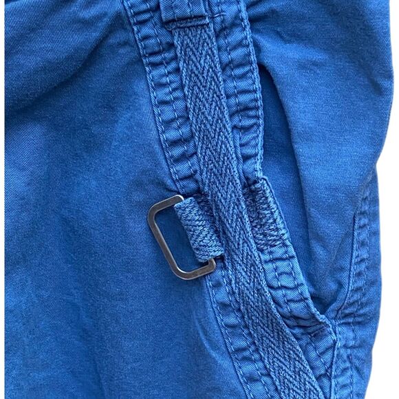 Lr scoop blue multi-pocket cargo cotton shorts classic size W30 - Picture 6 of 11